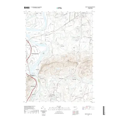 2021 Map of Mount Holyoke, 2021 Print