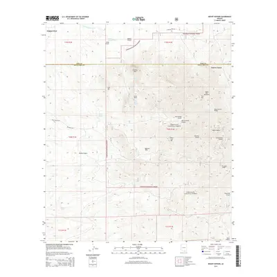 2014 Map of Mount Hopkins, 2014 Print