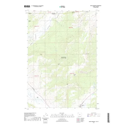 2017 Map of Mount Hornaday, 2017 Print
