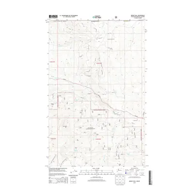 2014 Map of Mount Hull, 2014 Print