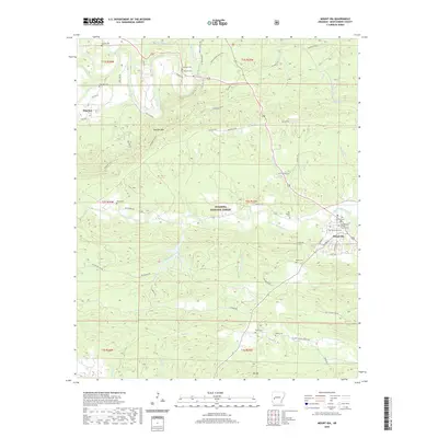 2020 Map of Mount Ida, 2020 Print