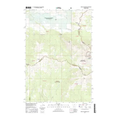 2017 Map of Mount Jefferson, 2017 Print