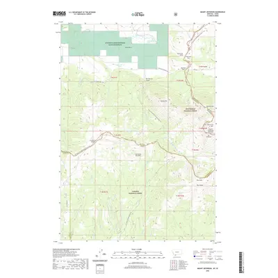 2020 Map of Mount Jefferson, 2020 Print