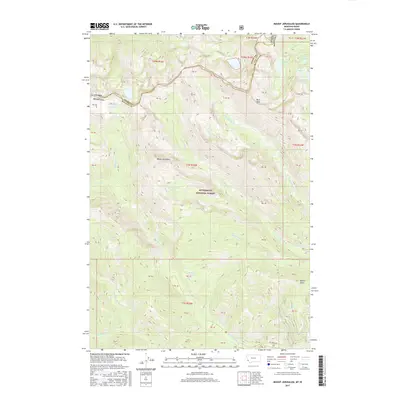 2017 Map of Mount Jerusalem, 2017 Print