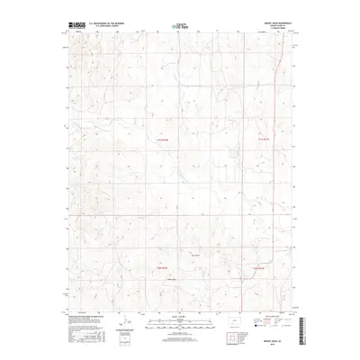 2016 Map of Mount Jesus, 2016 Print