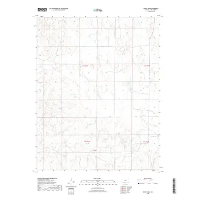 2018 Map of Mount Jesus, 2018 Print
