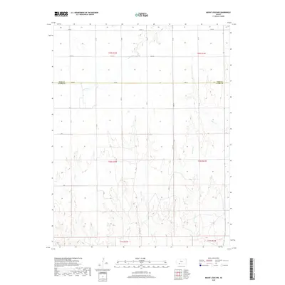 2018 Map of Mount Jesus NW, 2018 Print