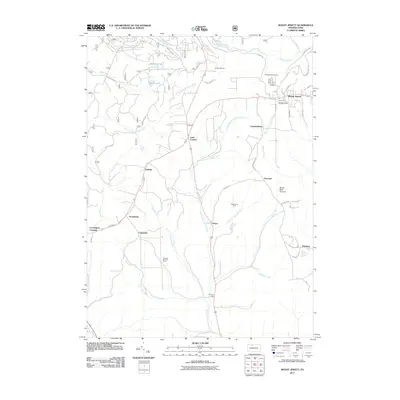 2011 Map of Mount Jewett, 2011 Print