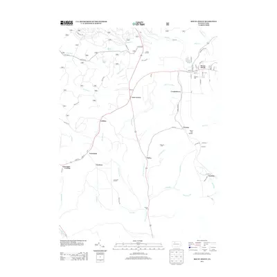 2013 Map of Mount Jewett, 2013 Print