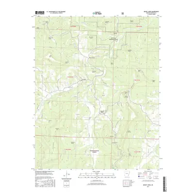 2017 Map of Mount Judea, 2017 Print