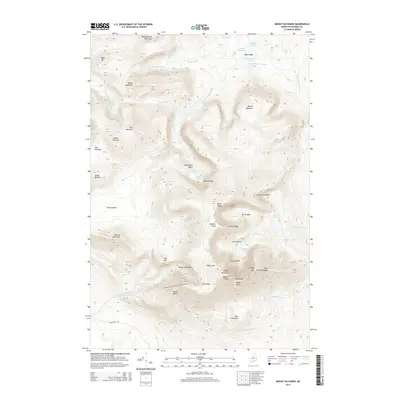 2014 Map of Mount Katahdin, 2014 Print