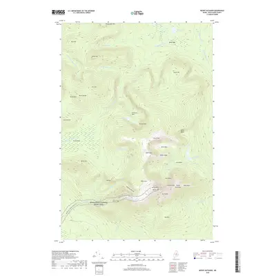 2018 Map of Mount Katahdin, 2018 Print