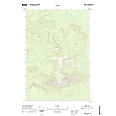 2021 Map of Mount Katahdin, 2021 Print