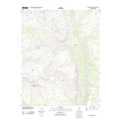 2012 Map of Mount Kaweah, 2012 Print