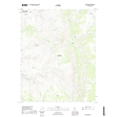 2018 Map of Mount Kaweah, 2018 Print