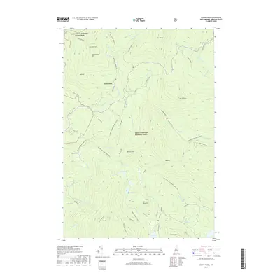 2018 Map of Mount Kineo, 2018 Print