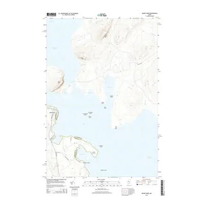 2014 Map of Mount Kineo, 2014 Print