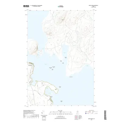 2018 Map of Mount Kineo, 2018 Print