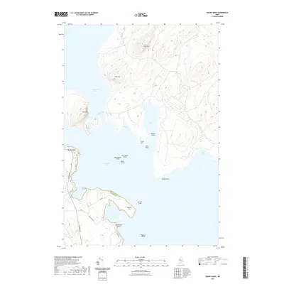 2021 Map of Mount Kineo, 2021 Print