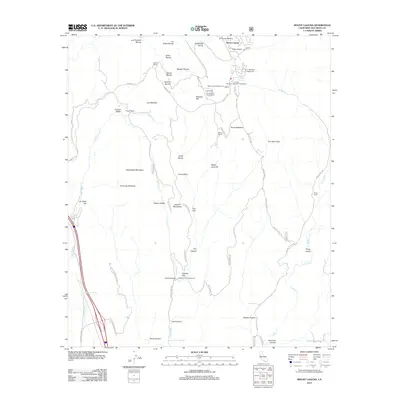 2012 Map of Mount Laguna, 2012 Print