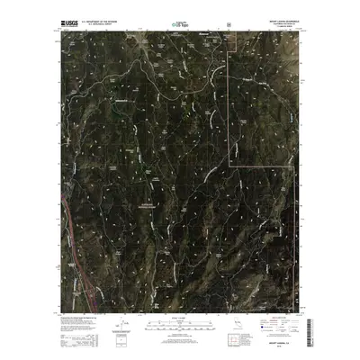 2015 Map of Mount Laguna, 2015 Print