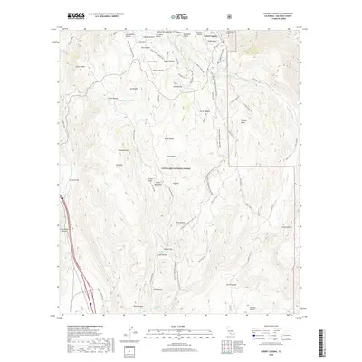 2018 Map of Mount Laguna, 2018 Print