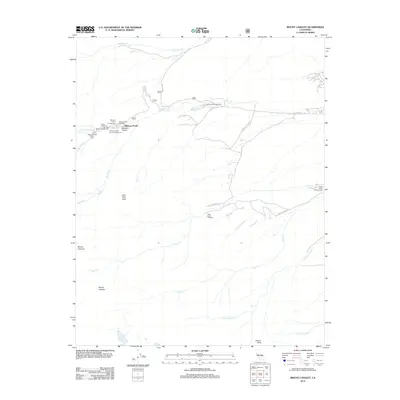 2012 Map of Mount Langley, 2012 Print
