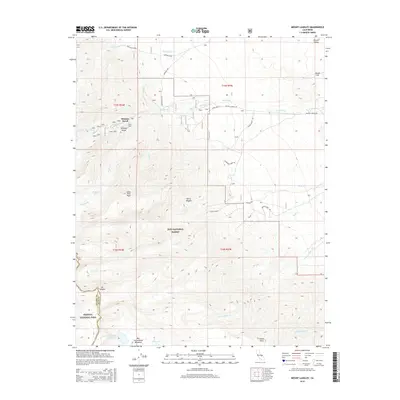 2015 Map of Mount Langley, 2015 Print