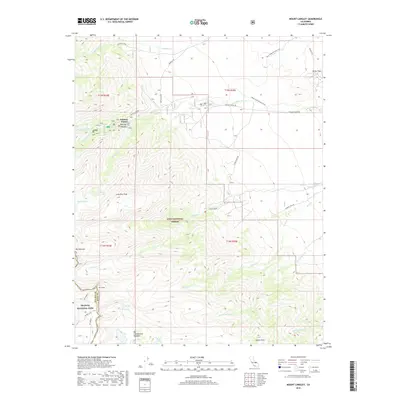 2018 Map of Mount Langley, 2018 Print