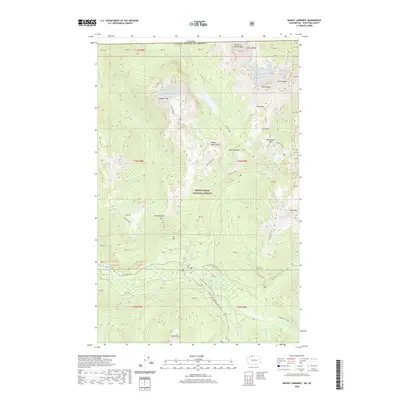 2020 Map of Mount Larrabee, 2020 Print