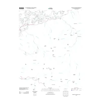 2013 Map of Mount Le Conte, 2013 Print