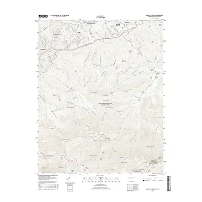 2016 Map of Mount Le Conte, 2016 Print