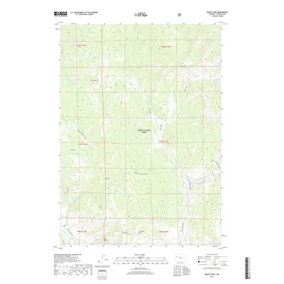 2017 Map of Mount Leidy, 2017 Print
