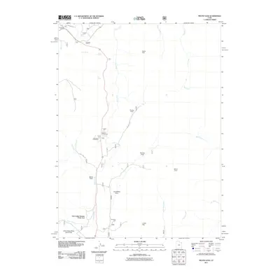 2011 Map of Mount Lena, 2011 Print