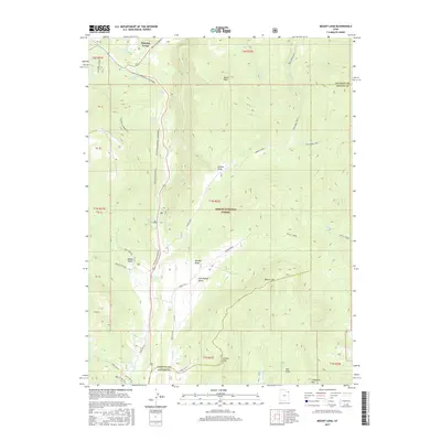 2017 Map of Mount Lena, 2017 Print