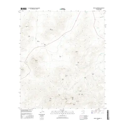 2016 Map of Mount Livermore, 2016 Print