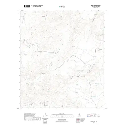 2019 Map of Mount Locke, 2019 Print