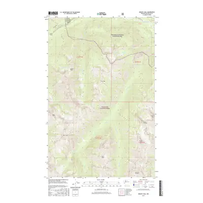 2017 Map of Mount Lyall, 2017 Print