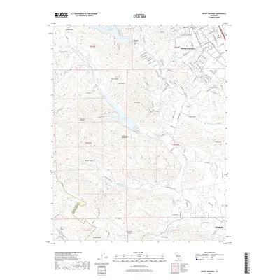 2018 Map of Mount Madonna, 2018 Print