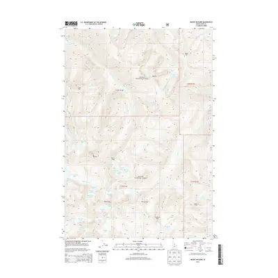2013 Map of Mount McGuire, 2013 Print