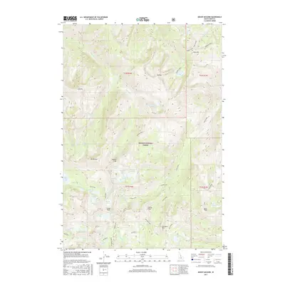 2017 Map of Mount McGuire, 2017 Print