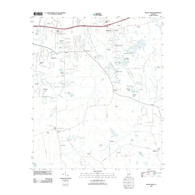 2012 Map of Mount Meigs, 2012 Print