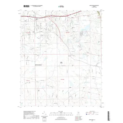 2018 Map of Mount Meigs, 2018 Print