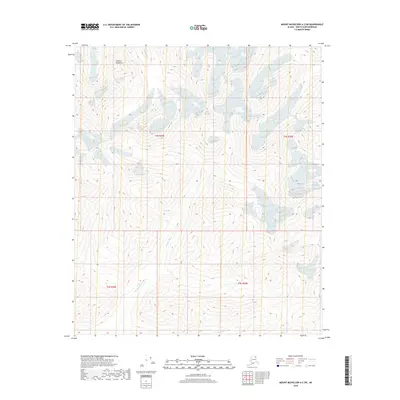 2018 Map of Mount Michelson A-2 SW, 2018 Print