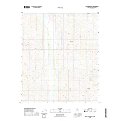 2018 Map of Mount Michelson A-3 SW, 2018 Print