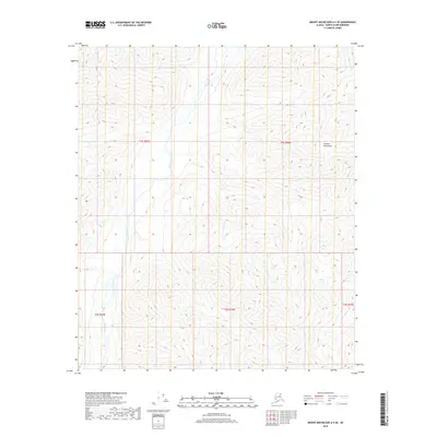 2018 Map of Mount Michelson A-4 SE, 2018 Print