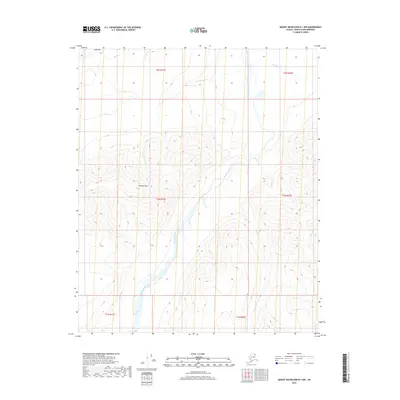 2018 Map of Mount Michelson B-1 NW, 2018 Print
