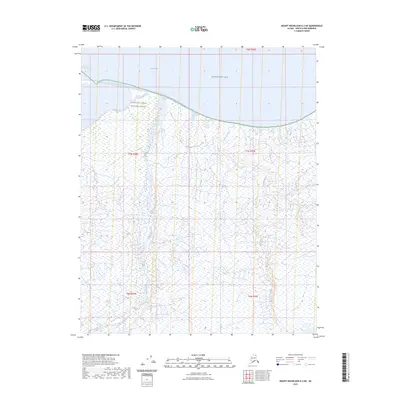 2023 Map of Mount Michelson D-2 NE, 2023 Print