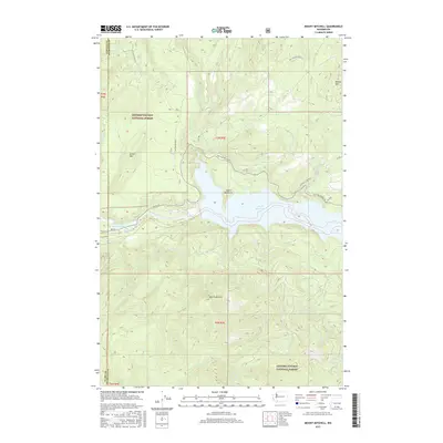 2017 Map of Mount Mitchell, 2017 Print