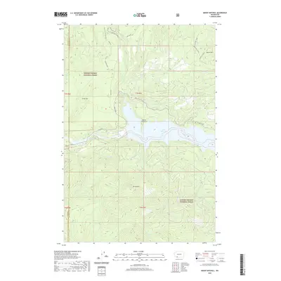 2020 Map of Mount Mitchell, 2020 Print